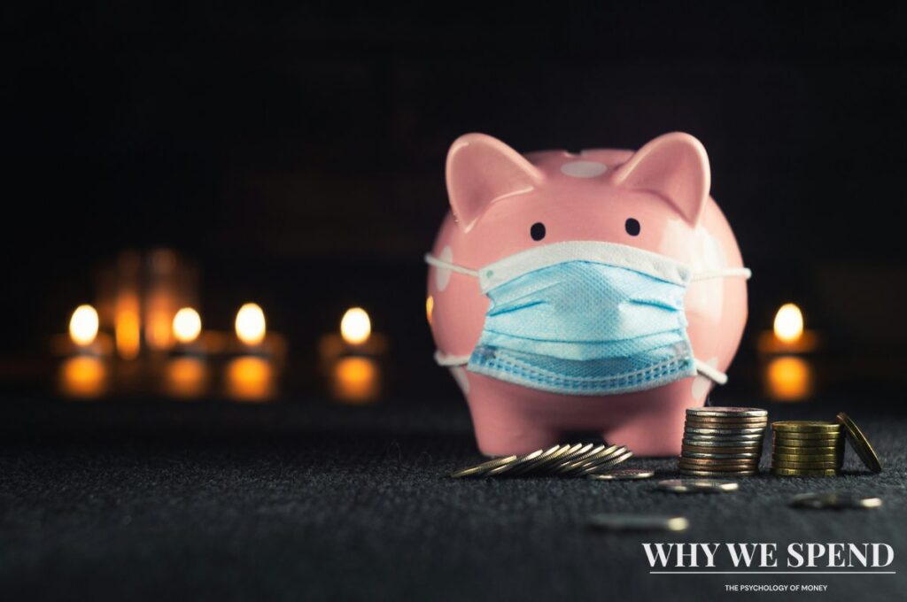 Piggy bank with coins representing emergency fund savings and financial resilience