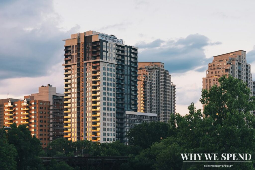 Modern high-rise residential buildings representing competitive property market