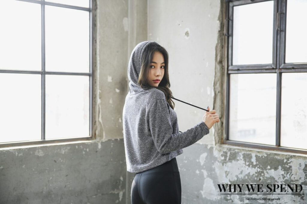 New athletic clothing representing identity transformation aspirations